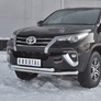 Защита переднего бампера d63 секции-d63 дуга RUSSTAL Toyota Fortuner (2017-2021)