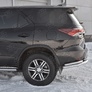 Защита заднего бампера уголки d63 секции d42 секции RUSSTAL Toyota Fortuner (2017-2021)