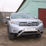 Кенгурятник d76 низкий мини Toyota Highlander (2010-2014)