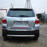 Защита заднего бампера d76 радиусная Toyota Highlander (2010-2014)