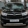 Защита переднего бампера d75х42 дуга d75х42 дуга RUSSTAL Toyota Highlander (2014-2016)