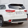 Защита заднего бампера d63 дуга RUSSTAL Toyota Highlander (2017-2020)