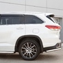 Защита заднего бампера d63 секции RUSSTAL Toyota Highlander (2017-2020)