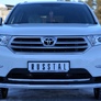 Защита переднего бампера d63 секции RUSSTAL Toyota Highlander (2010-2013)