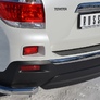 Защита заднего бампера уголки d63 RUSSTAL Toyota Highlander (2010-2013)