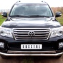 Защита переднего бампера d76/75х42 RUSSTAL Toyota Land Cruize 200 (2012-2015)