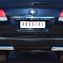 Защита заднего бампера уголки d76 секции RUSSTAL Toyota Land Cruize 200 (2012-2015)