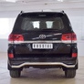 Защита заднего бампера d63 на RUSSTAL Toyota Land Cruiser 200 Executive (2016-2021)