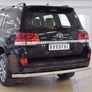 Защита заднего бампера d76 секции RUSSTAL Toyota Land Cruiser 200 Executive (2016-2021)