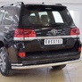 Защита заднего бампера d76 секции-d42 уголки RUSSTAL Toyota Land Cruiser 200 Executive (2016-2021)