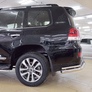 Защита заднего бампера d76 секции-d42 уголки RUSSTAL Toyota Land Cruiser 200 Executive (2016-2021)
