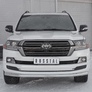 Защита переднего бампера d63 секции RUSSTAL Toyota Land Cruiser 200 Excalibur (2016-2021)