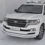 Защита переднего бампера d76 секции RUSSTAL Toyota Land Cruiser 200 Excalibur (2016-2021)