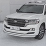 Защита переднего бампера d76 секции-d63 дуга RUSSTAL Toyota Land Cruiser 200 Excalibur (2016-2021)