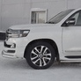 Защита переднего бампера d76 секции-d42 уголки RUSSTAL Toyota Land Cruiser 200 Excalibur (2016-2021)