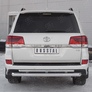 Защита заднего бампера d76 дуга-d42 дуга+декоративный паз RUSSTAL Toyota Land Cruiser 200 Excalibur (2016-2021)