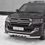 Защита переднего бампера d63 дуга-d63 уголки+клыки RUSSTAL Toyota Land Cruiser 200 Executive (2018-2021)