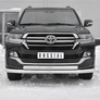 Защита переднего бампера d76 секции-d75х42 дуга RUSSTAL Toyota Land Cruiser 200 Executive (2018-2021)