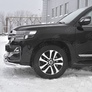 Защита переднего бампера d76 секции-d75х42 дуга RUSSTAL Toyota Land Cruiser 200 Executive (2018-2021)