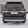 Защита заднего бампера d75х42 дуга RUSSTAL Toyota Land Cruiser 200 Executive (2018-2021)