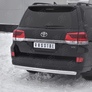 Защита заднего бампера d75х42 дуга RUSSTAL Toyota Land Cruiser 200 Executive (2018-2021)