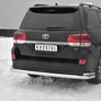 Защита заднего бампера d76 секции-d42 уголки RUSSTAL Toyota Land Cruiser 200 Executive (2018-2021)