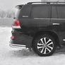 Защита заднего бампера уголки d76 секции-d42 секции RUSSTAL Toyota Land Cruiser 200 Executive (2018-2021)