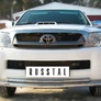 Защита переднего бампера d63х42 дуга RUSSTAL Toyota Hilux (2009-2014)