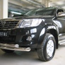 Защита переднего бампера d76х63 дуга RUSSTAL Toyota Hilux (2009-2014)