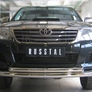 Защита переднего бампера d76х63 дуга RUSSTAL Toyota Hilux (2009-2014)