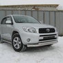 Защита переднего бампера d76+d57 двойная Toyota RAV4 (2006-2009)