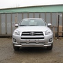 Защита переднего бампера d76+d57 двойная Toyota RAV4 (2009-2012)