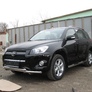 Защита переднего бампера d57+d57 двойная Toyota RAV4 L (2009-2012)