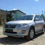 Защита переднего бампера d57+d42 двойная Toyota RAV4 (2010-2013)