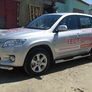 Защита порогов d76 с проступями Toyota RAV4 (2010-2013)