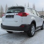 Защита заднего бампера d57 радиусная Toyota RAV4 (2013-2015)