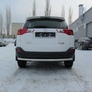 Защита заднего бампера d57 радиусная Toyota RAV4 (2013-2015)