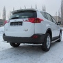 Защита заднего бампера уголки d57 Toyota RAV4 (2013-2015)