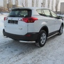 Защита заднего бампера уголки d76 Toyota RAV4 (2013-2015)