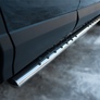 Пороги труба d75х42 овал с проступью RUSSTAL Toyota RAV4 (2015-2019)