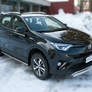 Пороги труба d75х42 овал с проступью RUSSTAL Toyota RAV4 (2015-2019)