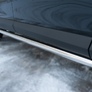 Пороги труба d63 вариант 1 RUSSTAL Toyota RAV4 (2015-2019)