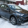 Пороги труба d63 вариант 2 RUSSTAL Toyota RAV4 (2015-2019)