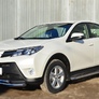 Защита переднего бампера d63 секции d42 дуга RUSSTAL Toyota RAV4 (2013-2015)