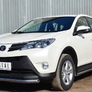 Защита переднего бампера d63 секции RUSSTAL Toyota RAV4 (2013-2015)