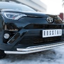 Защита переднего бампера d42 секции d42 секции RUSSTAL Toyota RAV4 (2015-2019)