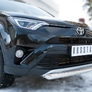 Защита переднего бампера d63 дуга RUSSTAL Toyota RAV4 (2015-2019)