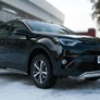 Защита переднего бампера d75х42 дуга RUSSTAL Toyota RAV4 (2015-2019)