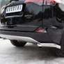 Защита заднего бампера уголки d63 секции RUSSTAL Toyota RAV4 (2015-2019)