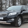 Защита переднего бампера d75х42/75х42 овалы - дуга RUSSTAL Toyota RAV4 (2010-2012)